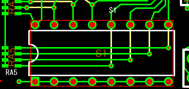 部品枠内のパターン, pattern in the component's frame